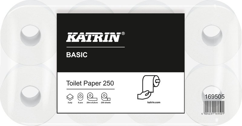 Katrin papier hygiénique Basic emballage à 8 rouleaux Pic1