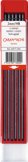 Portemine Caran d'Ache Fixpencil Junior, 2 mm, couleurs assorties