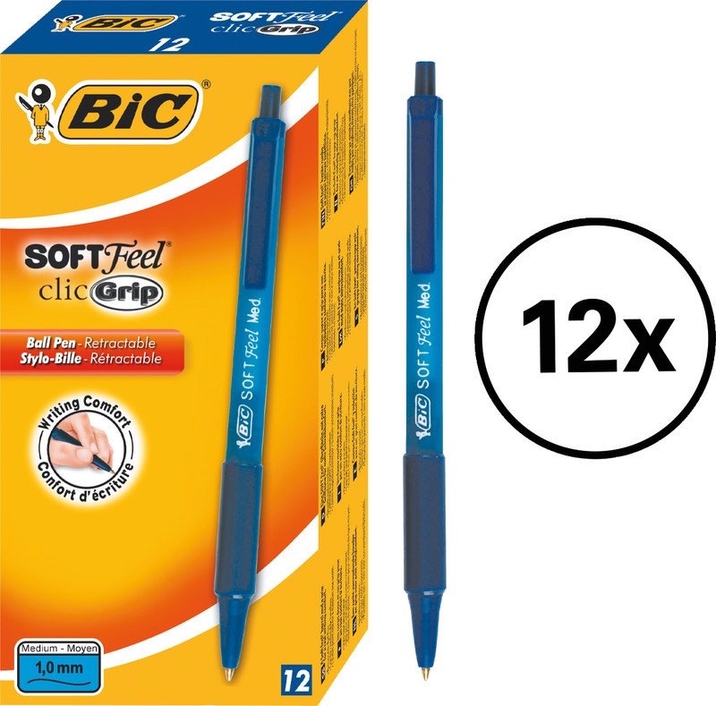 Bic Kugelschreiber Clic Grip blau Pic2