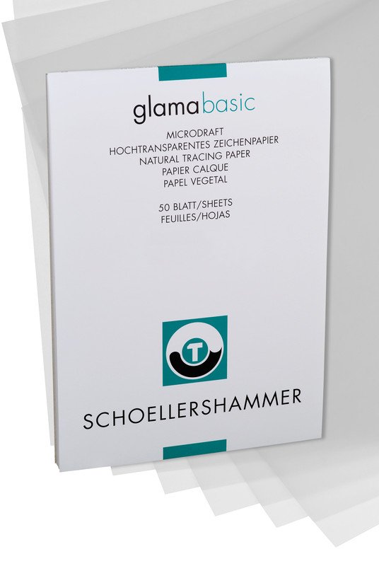 SH Bloc de papier calque Glama Basic A3 82gr à 50 Pic1