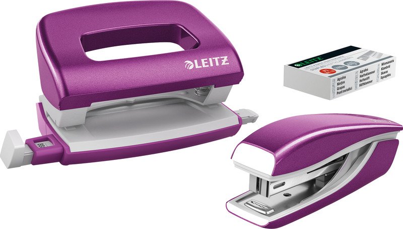 Leitz Locher & Heftgerät Mini WOW 5561 1mm Pic1