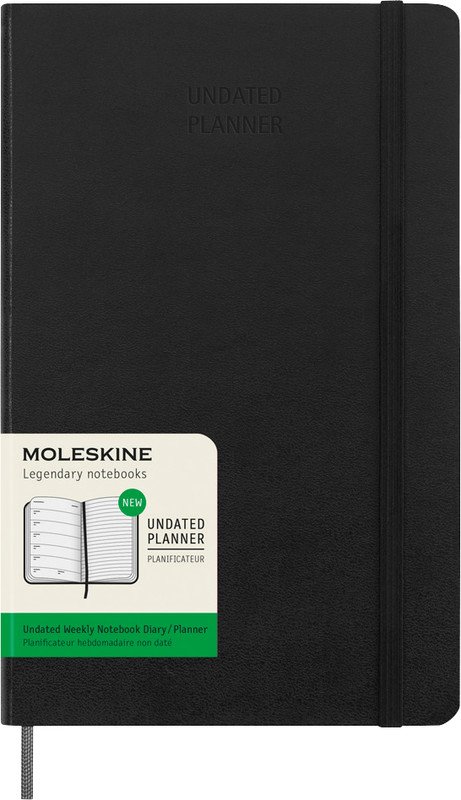 Moleskine Planning annuel 1S/2P noir Pic1