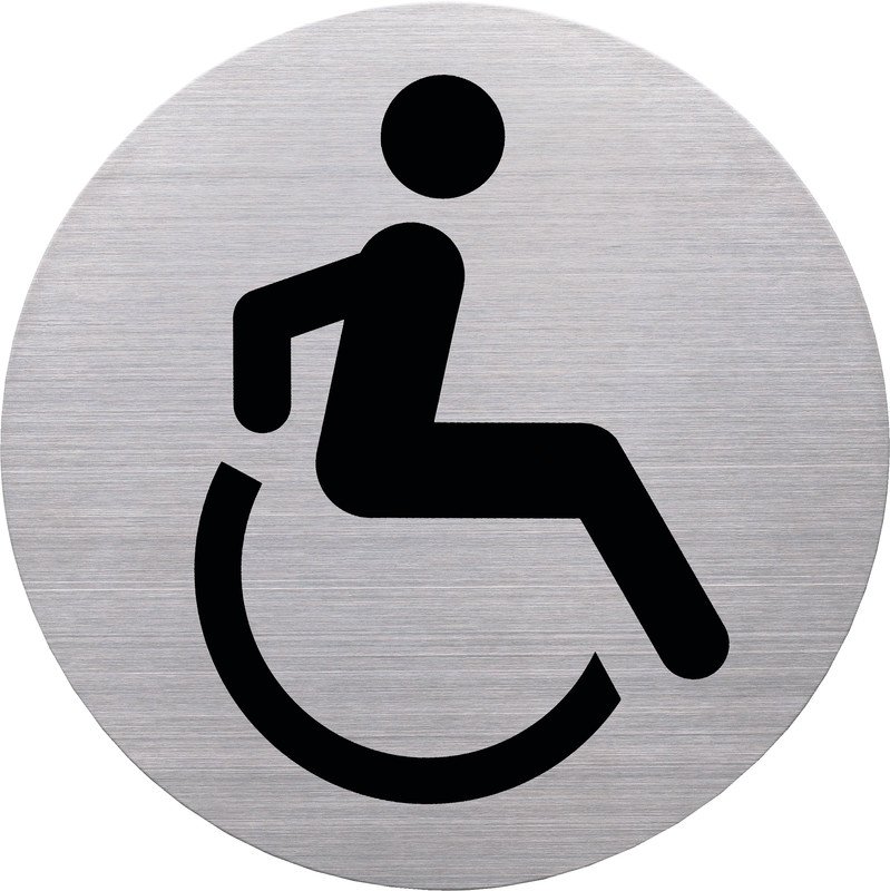 Helit pictogramme mural/porte Toilettes handicapés Pic1