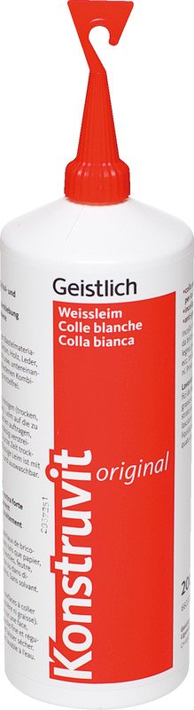 Konstruvit Weissleim original Flasche mit Spachtel 200g Pic1