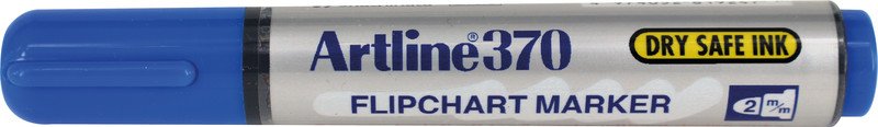 Artline Flipchart marqueur bleu 370 trait 2 mm Pic1