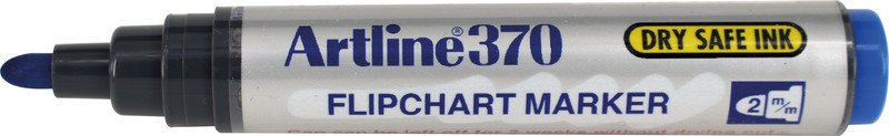 Artline Flipchart marqueur bleu 370 trait 2 mm Pic2