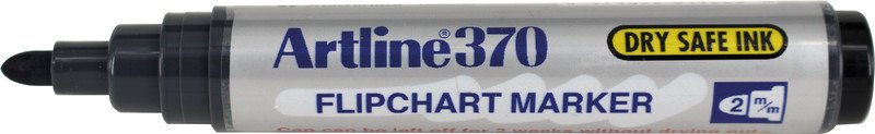 Artline Flipchart marqueur noir 370 trait 2 mm Pic2