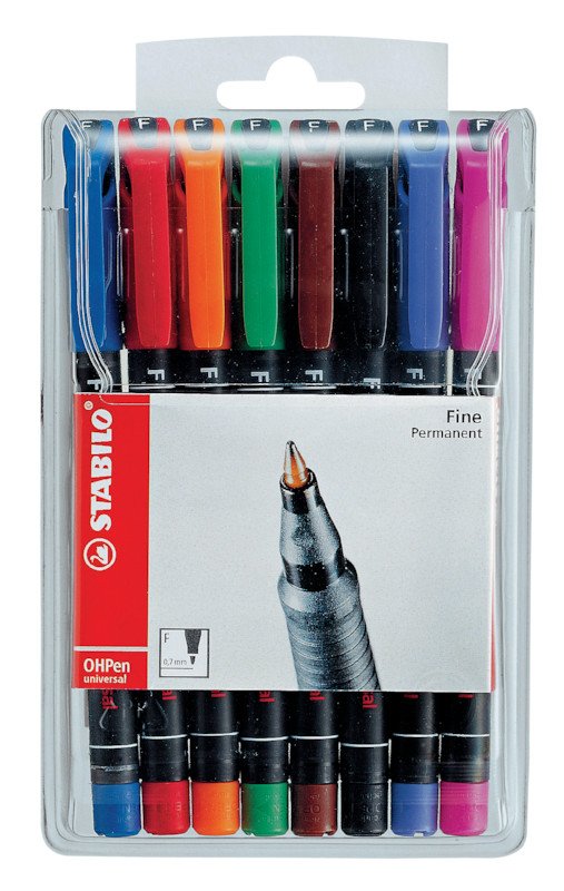 Stabilo OHPen Marker 842 F 8er Etui Pic1