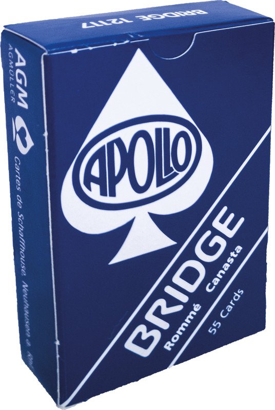 Apollo Jeu de Bridge bleu Pic1