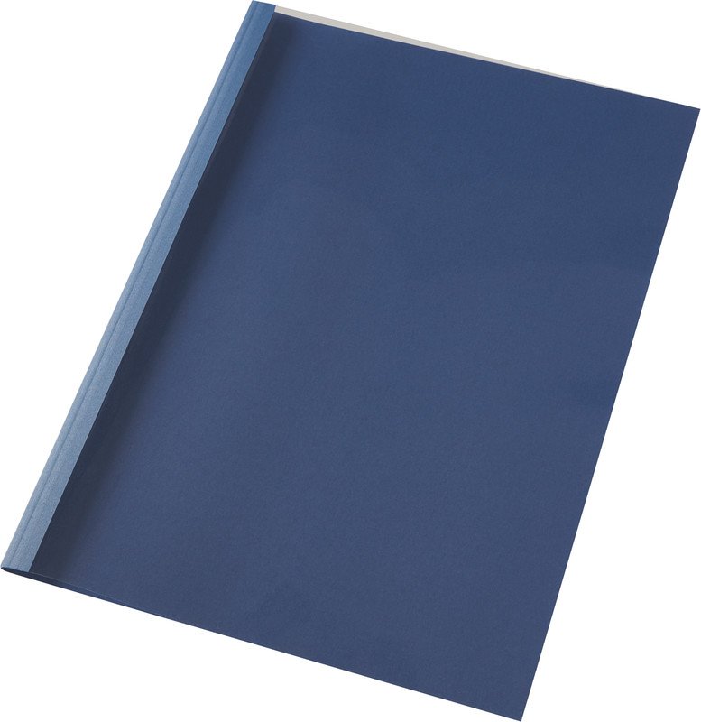 GBC Chemises pour thermoreliures toile 1.5mm à 100 bleu Pic2