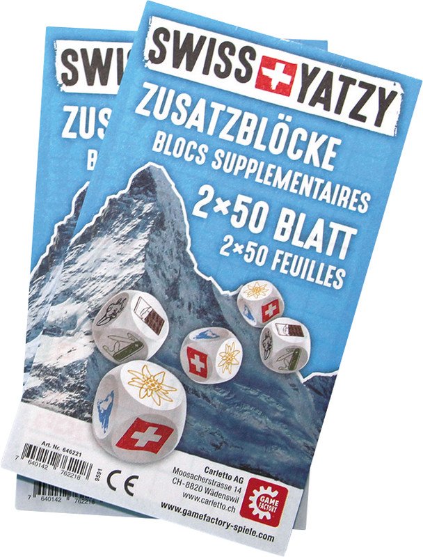 GAME FACTORY®Blocs de Yatzy Swiss Pic1