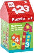 Apli Puzzle de bâtiments Chiffres 123 30 pièces