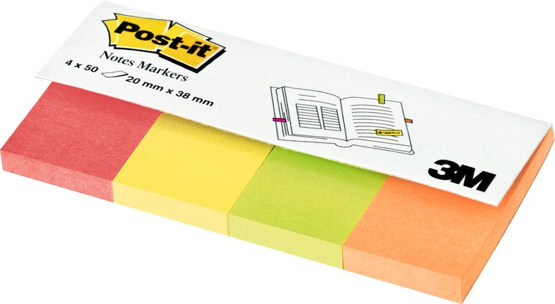 Post-it Markes 20x38mm à 4 Pic1