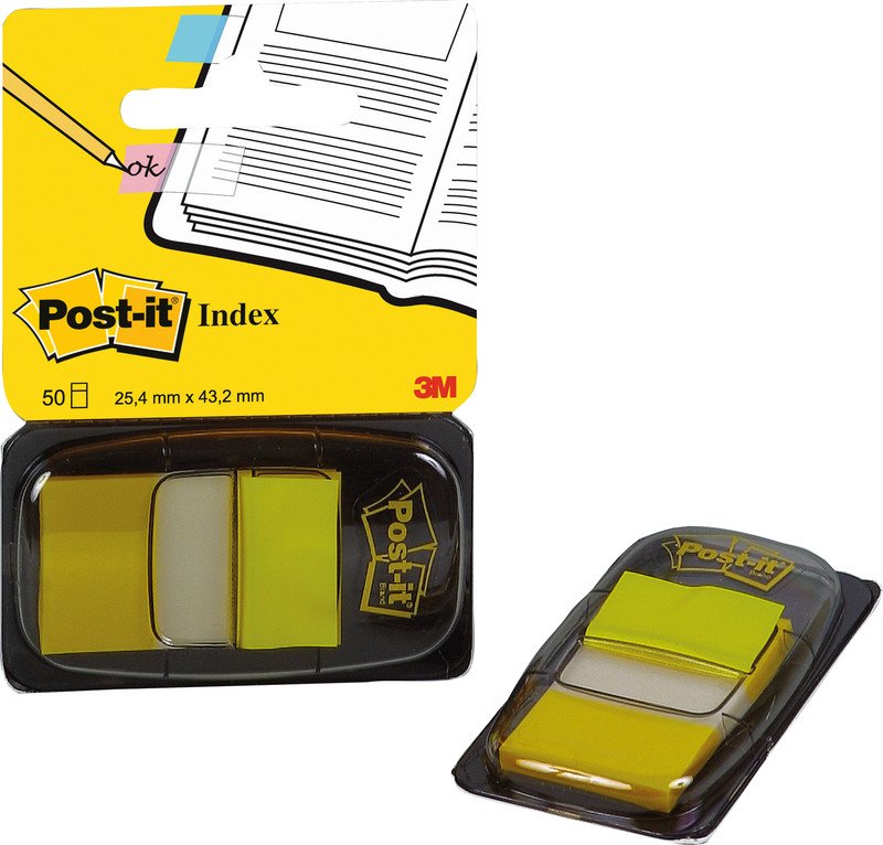 Post-it Index breit 25.4x43.2mm gelb Pic1