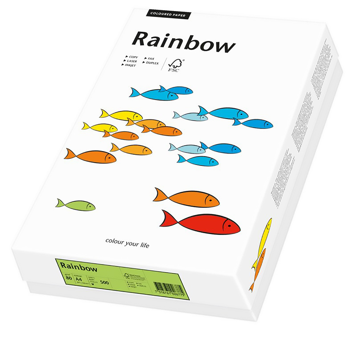 Rainbow A4 80gr vert à 500 Pic1