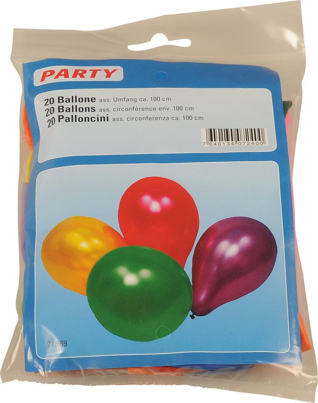Party Ballons rond 100cm 20pces Pic1