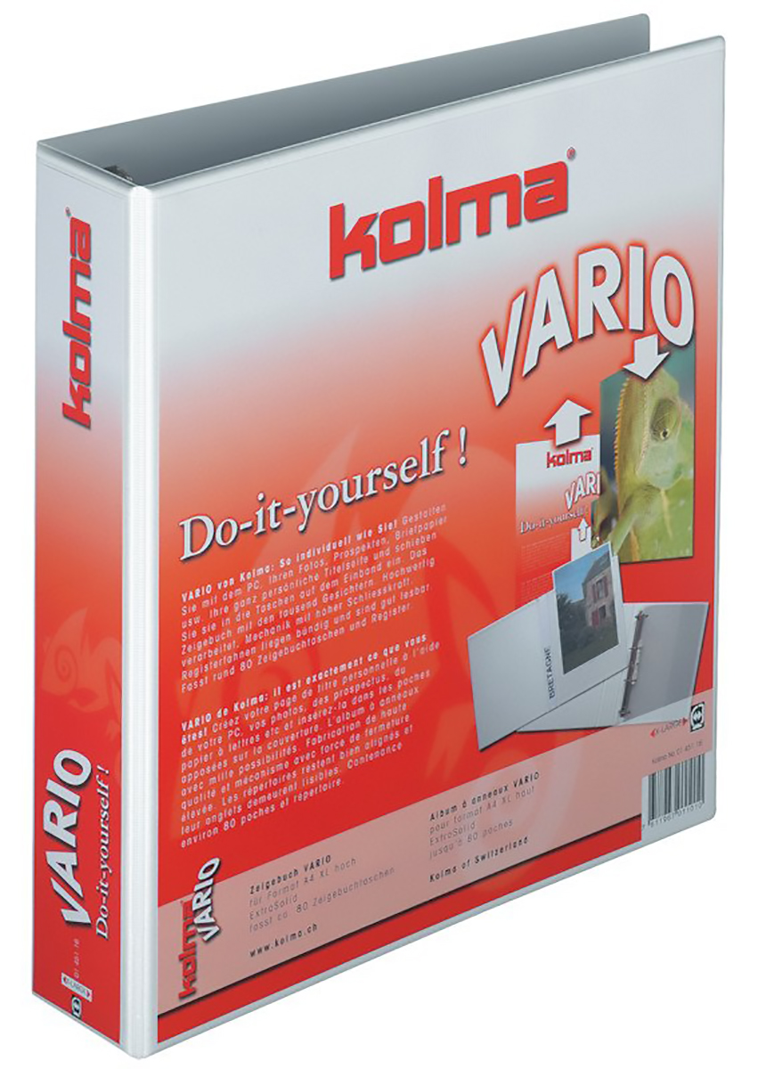 Kolma Album à anneaux Vario universal A4 XL Øanneaux 40mm Pic1