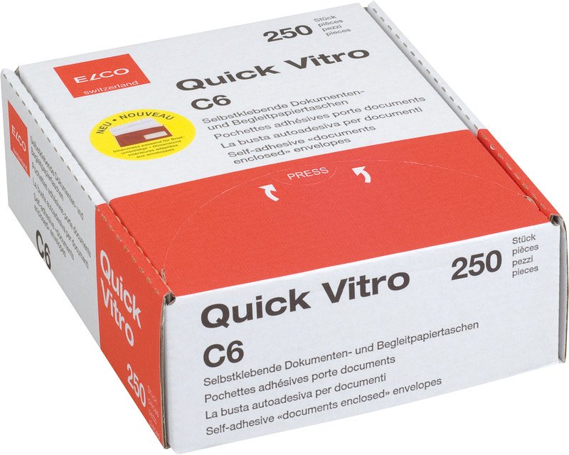 Elco Quick Vitro Enveloppes-pochettes C6 f à droit à 250 Pic2