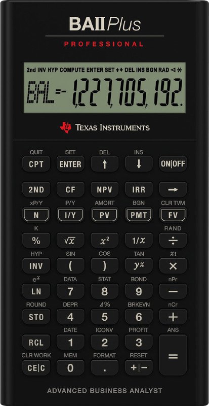 Texas Instruments Finanzrechner TI-BAII 10 Stellen Pic1