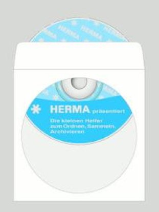Herma CD/DVD-pochettes en papier adhésive Pic1