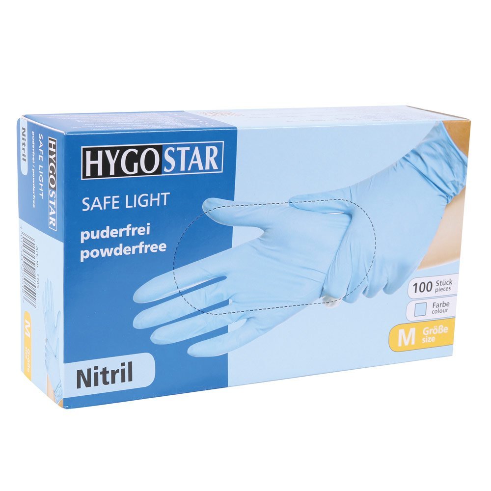 Gants en nitrile Safe Light bleu taille S Pic2