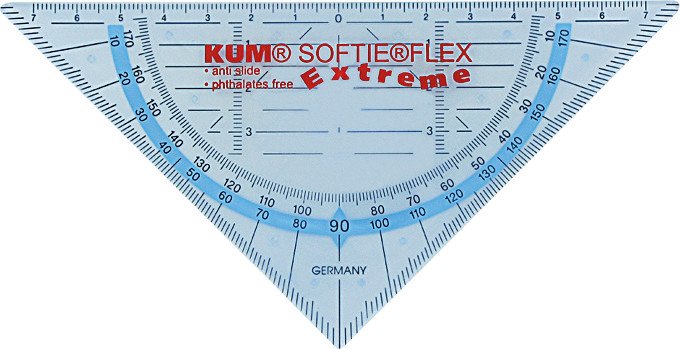 Kum Softieflex Equerre de géométrie 16cm incassable Pic1