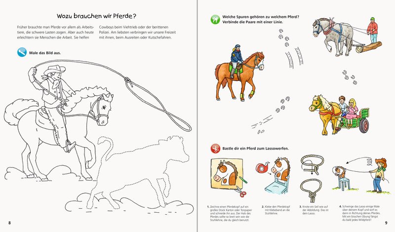 Cahier d'activités RAVENSBURGER chevaux Pic2