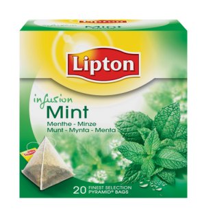 Lipton Infusion Pfefferminztee 20x1.1gr Pyramide Pic1