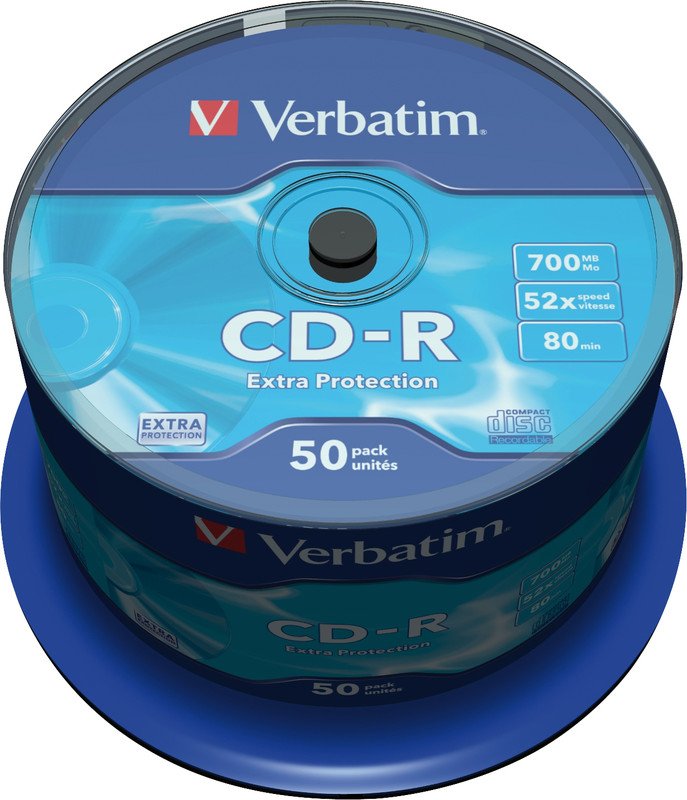 Verbatim CD-R 700/80/52x à 50 Pic1