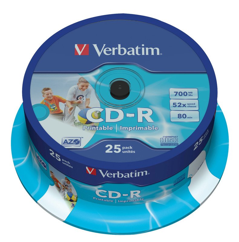 Verbatim CD-R 700/80/52x25erSp Pri Pic1