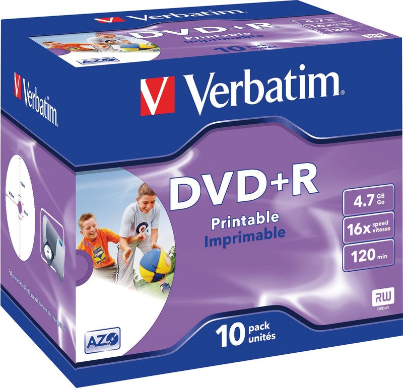 Verbatim DVD+R 4.7GB/16x10er boîte Jewel Case Pri Pic1
