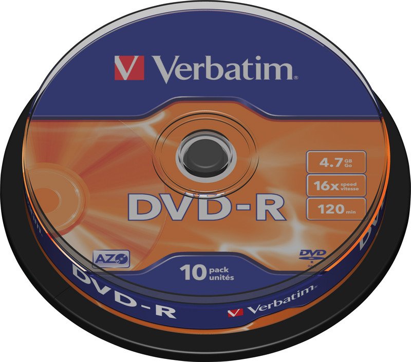 Verbatim DVD-R AZO 4.7GB/16x10er boîte Pic1