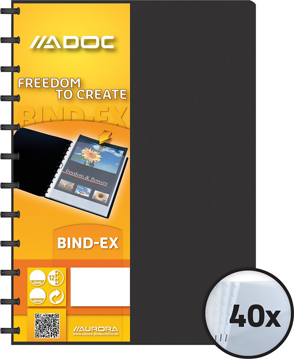 Adoc Livre de présentation Bind-Ex A4 avec 40 pochettes Pic1