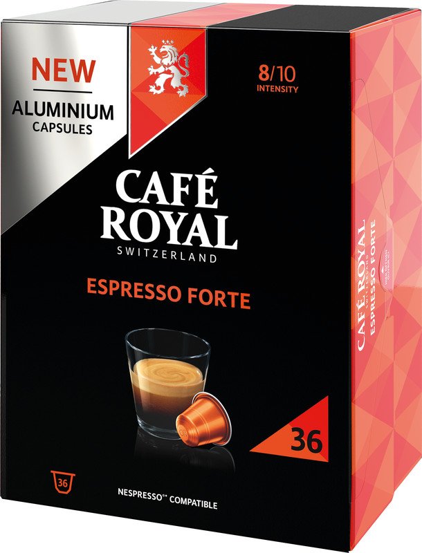 Café Royal Capsules de café pour Nespresso Lungo Forte 36 pièces