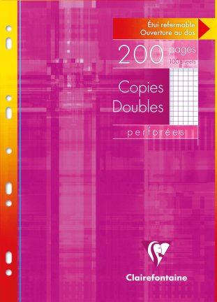 Clairefontaine Feuilles perforées A4 5mm quadrillé