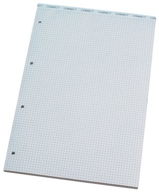 Connect bloc A4 quadrillé 4mm 4 trous 65g/m2