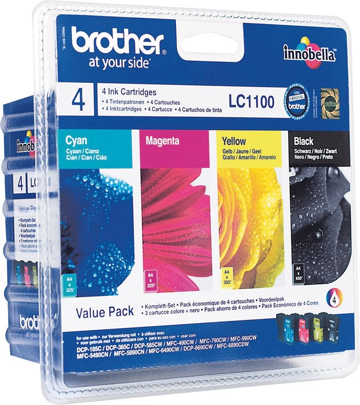 Brother InkJet Value Pack LC-1100VAL CMYBK Pic1