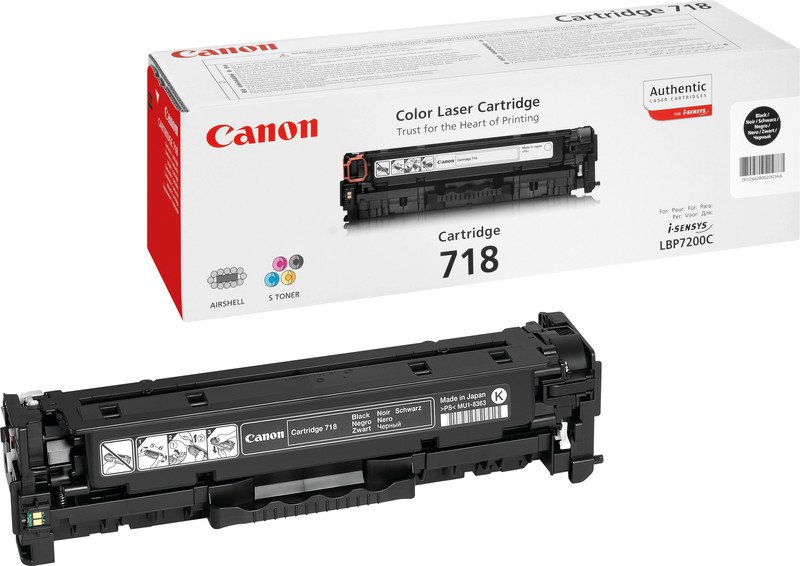 Canon Toner 718 BK noir Pic1