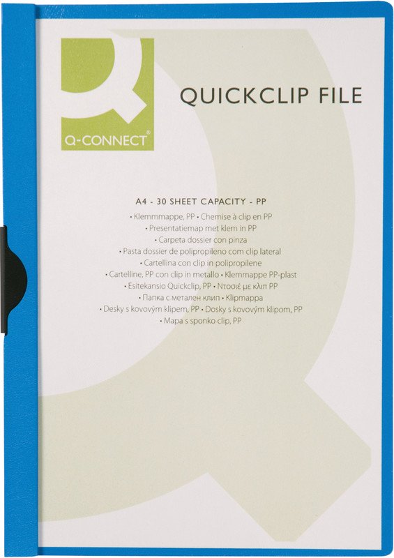 Connect Dossier à pince QuickClip PP A4 jusqu'à 30 feuilles Pic2