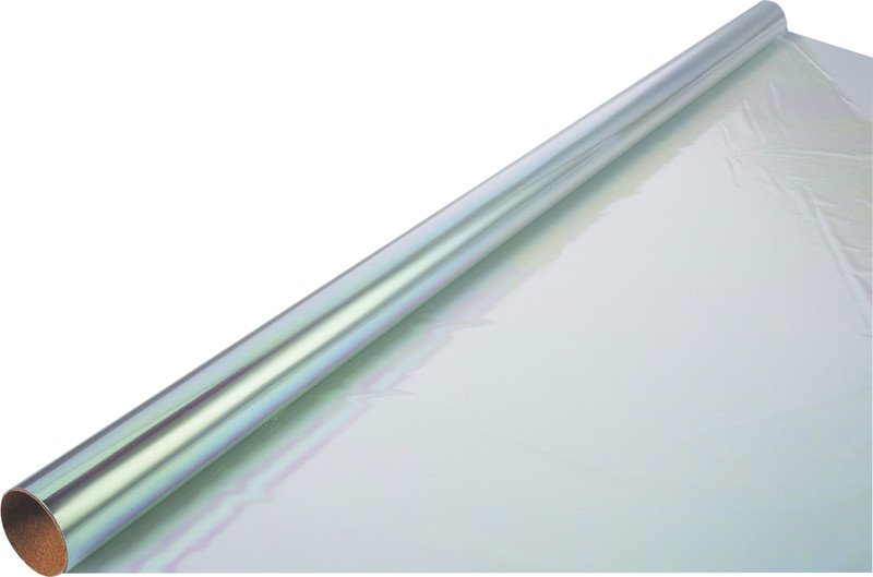 Folia papier transparent irisé rouleau 70x250cm Pic1