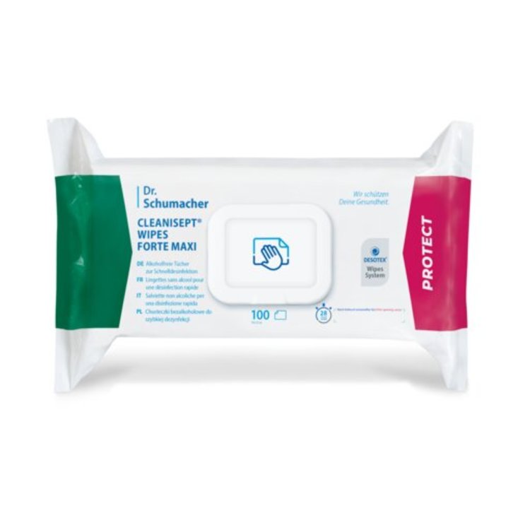 Dr. Schumacher Cleanisept Wipes Forte Maxi Desinfektionstücher – 100er-Pack