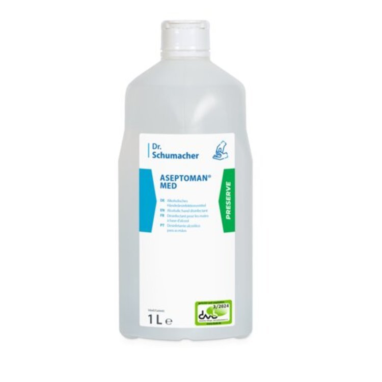 Dr. Schumacher Händedesinfektionsmittel Aseptoman Med – hautverträglich – Flasche – 1 l