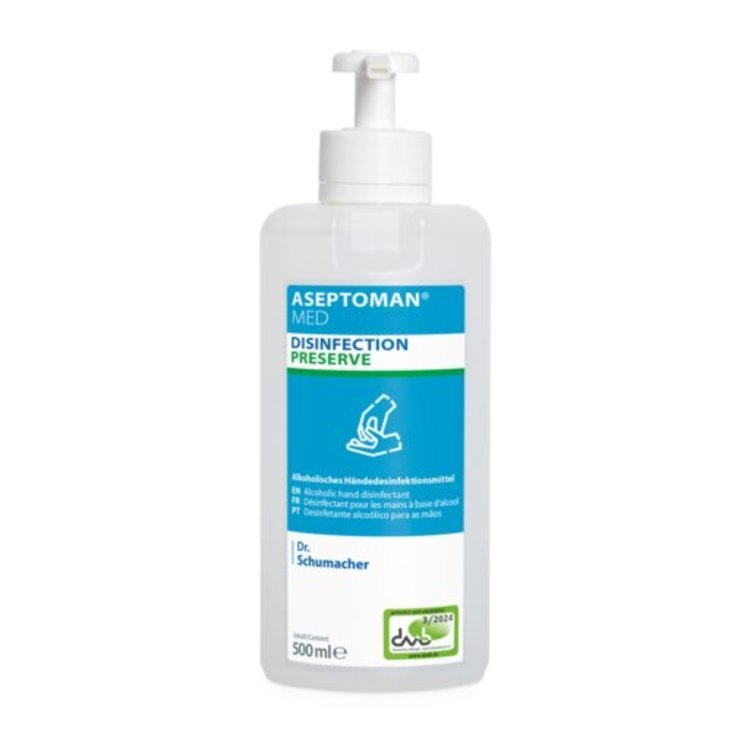 Dr. Schumacher Händedesinfektionsmittel Aseptoman Med – Pumpenflasche – 500 ml