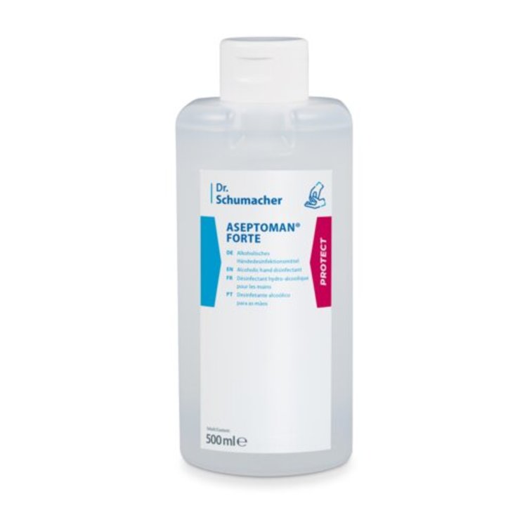Dr. Schumacher Händedesinfektionsmittel Aseptoman Forte – Flasche – 500 ml