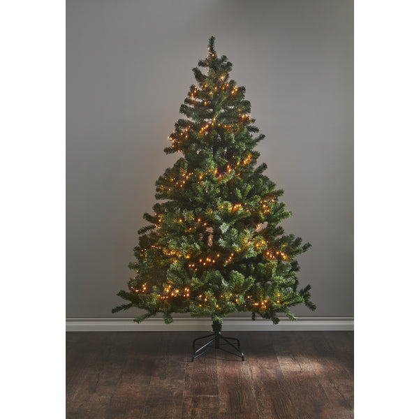 Star Trading Lichterkette – 11 m, 5,3 W, 540 LEDs – Warmweiss, 1900 K – IP55 – Netzbetrieb – Schwarz, PVC