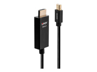 Lindy Mini DisplayPort auf HDMI Adapter, 3 m, aktiv, HDR