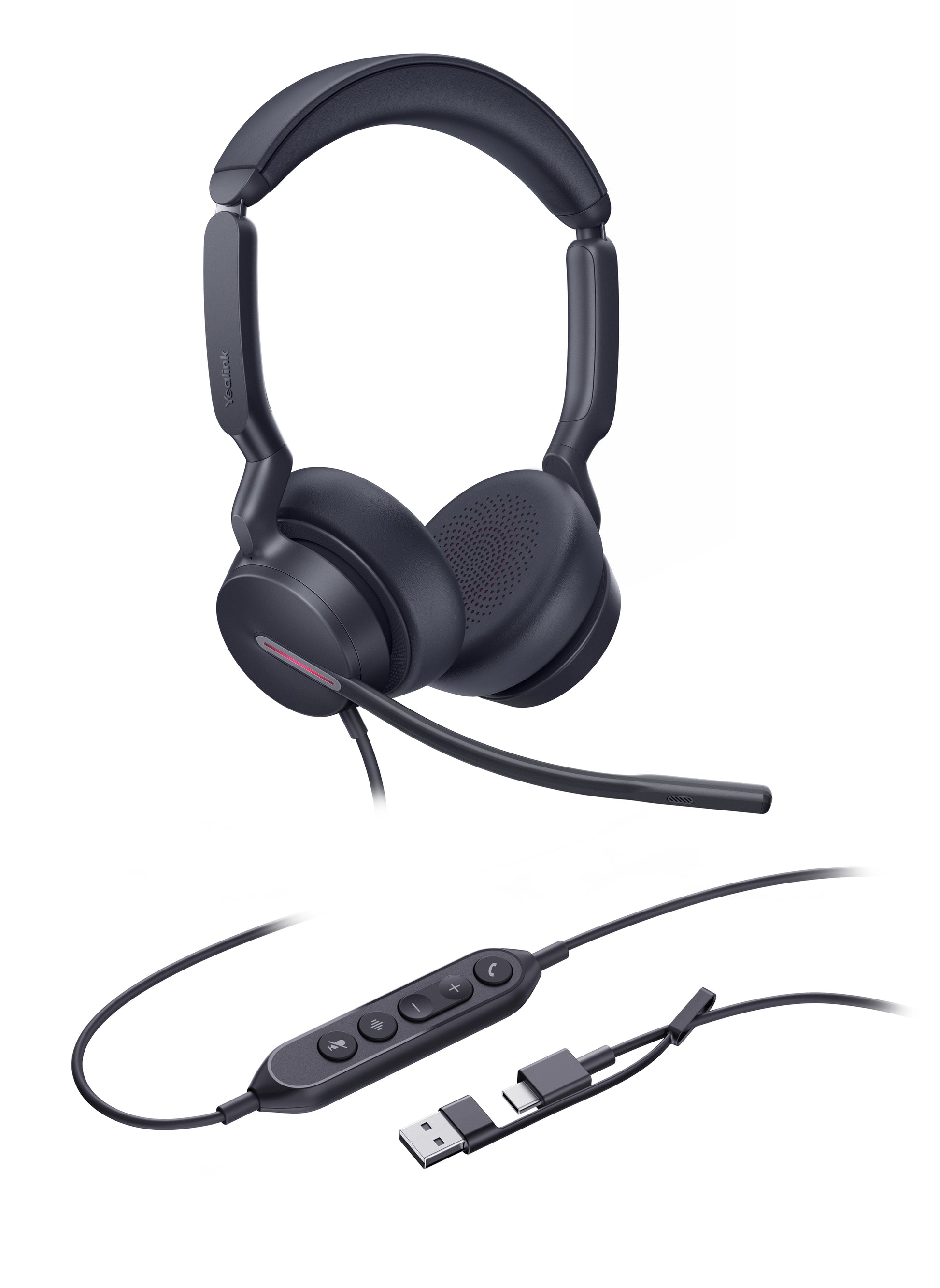 Yealink UH46 Dual UC – Duo Headset – USB‑C/USB‑A – für PC/Mac