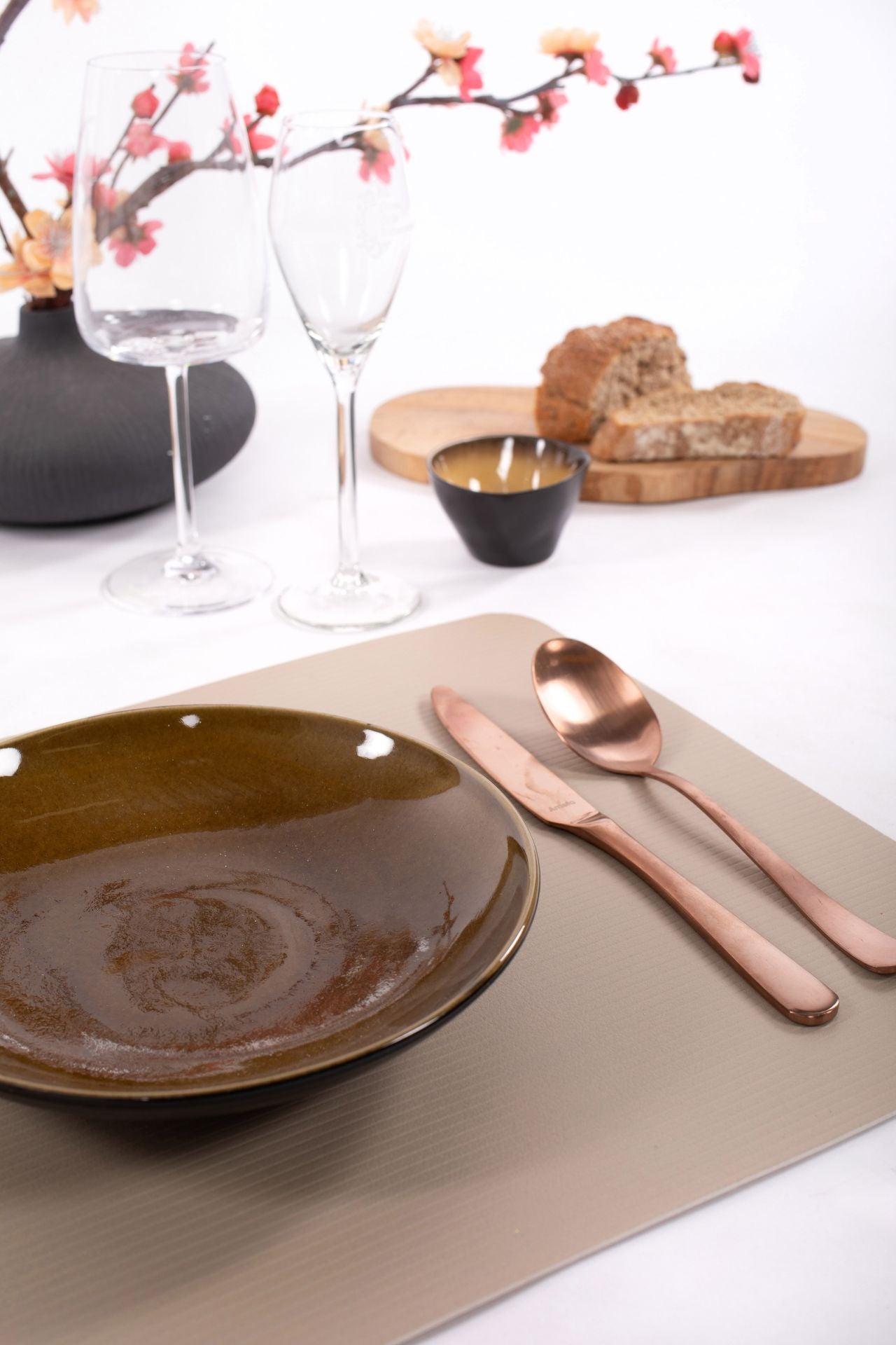 Tiseco Tischset RIBBO – PVC, Sand, 45 × 33 cm