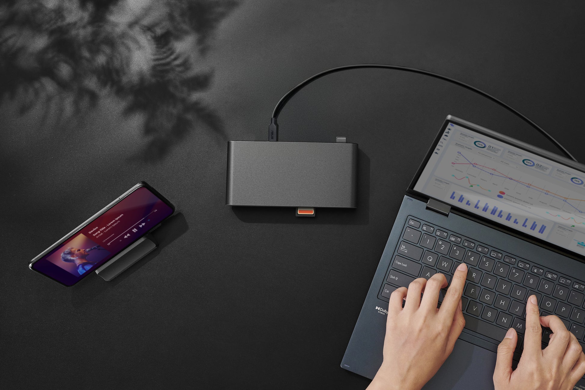 ASUS DC301 Dockingstation – USB-C, 2× DP, 1× HDMI, 3× USB-A, 90 W PD, GbE, SD, für Windows/Mac