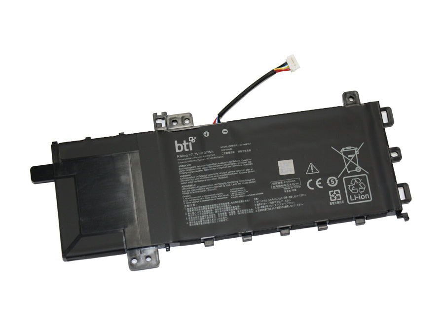 BTI Notebook-Akku – für ASUS Notebooks – 32 Wh, 7,6 V (4 Zellen) – Schwarz